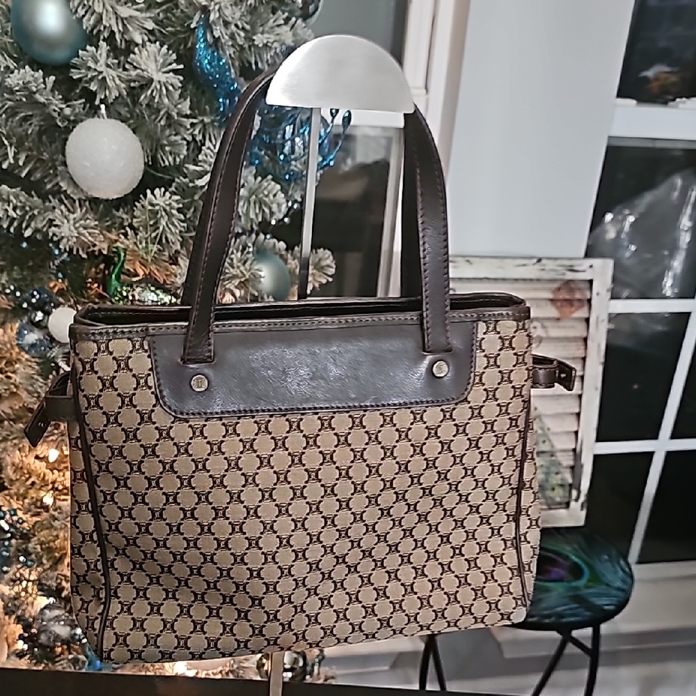 Celine Macadam Brown Tote Bag - Picture 3 of 11